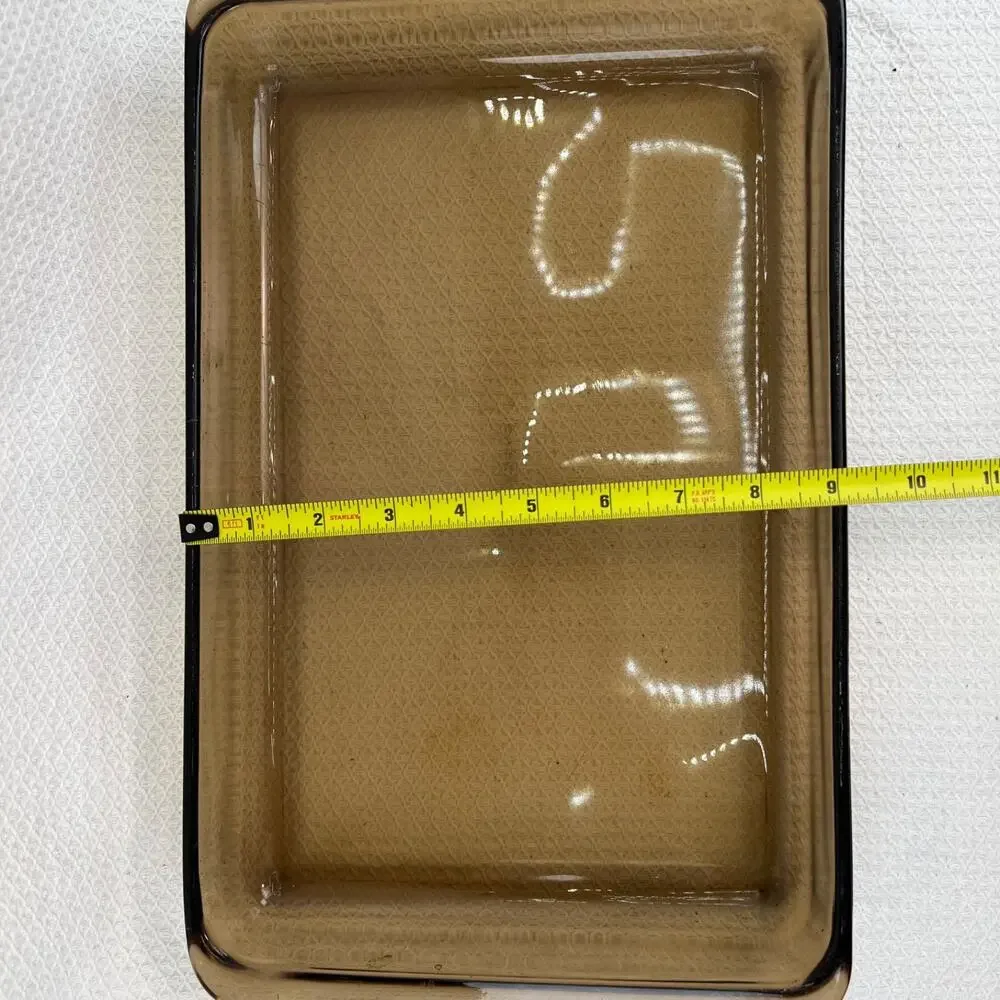 Vintage 1960s-1970s PYREX 9x13 Baking Dish Smoke Brown Glass USA 233-N